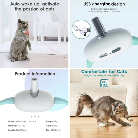 Automatic Smart Laser Teasing Cat Toy - Clicky Pet