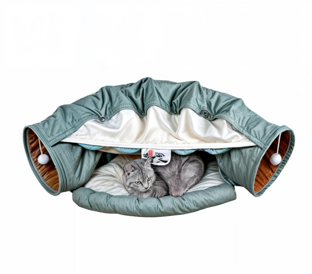 Interactive Collapsible Cat's Tunnel