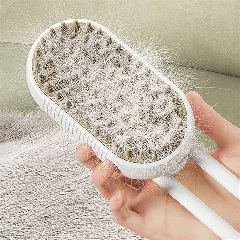 3 In 1 Electric Spray Pet Hair Brush - Clicky Pet