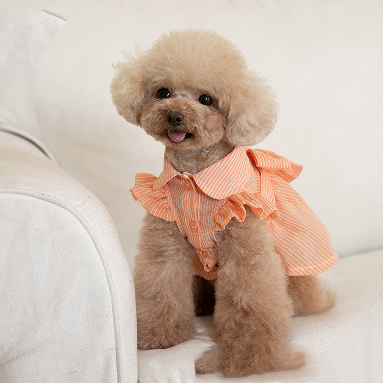 Pet Bowknot Summer Dress - Clicky Pet